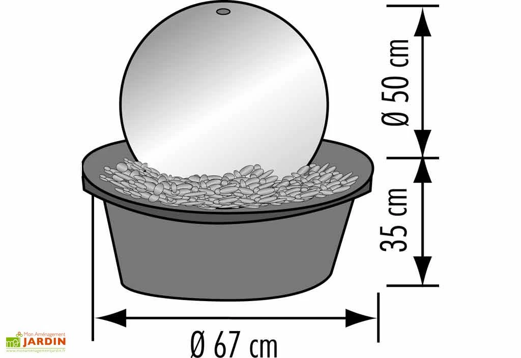 Fontaine Jardin Inox Pacific 5 Fontaine Jardin Inox Pacific – Image 3