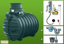 Cuve Recuperateur Eau Clever A 3400 L -Outils De Jardinage 4400008110033 01