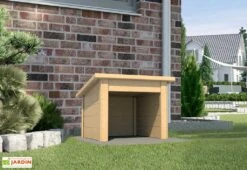 Outils De Jardinage -Outils De Jardinage abri robot tondeuse bois brut