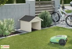 Outils De Jardinage -Outils De Jardinage abri robot tondeuse bois brut weka