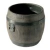 Roto Bac à Fleurs Baril (5 Dimensions : 30x32-32x31-40x42-50x47-64x59) -Outils De Jardinage bac a fleurs teck 6169