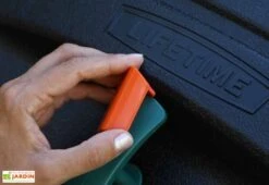 Composteur Rotatif Double 2x189L Polyéthylène Lifetime 10 Composteur Rotatif Double 2x189L Polyéthylène Lifetime -Outils De Jardinage bac compost double 189 l polyethylene 3