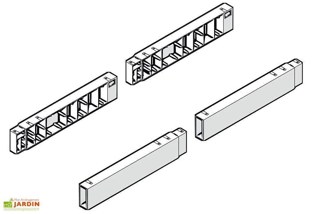 Base Pour Serre De Jardin Verte Polycarbonate Et PVC EcoGrow 4 Base Pour Serre De Jardin Verte Polycarbonate Et PVC EcoGrow – Image 2