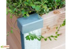 Carré Potager En Bois Avec Composteur Keyhole Garden 120 X 115 Cm -Outils De Jardinage carre potager bois composteur douglas 2