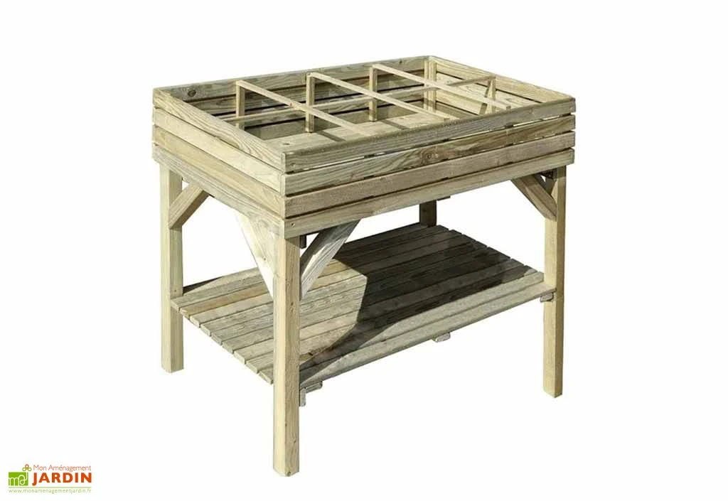 Carré Potager Sur Pieds En Bois De Pin Traité KÜB 100 X 60 X 80 Cm 3 Carré Potager Sur Pieds En Bois De Pin Traité KÜB 100 X 60 X 80 Cm