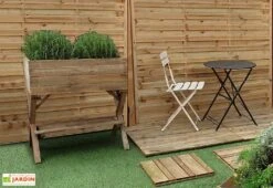 Carré Potager Sur Pieds En Bois Traité Mara – 120 Litres -Outils De Jardinage carre potager sureleve en bois