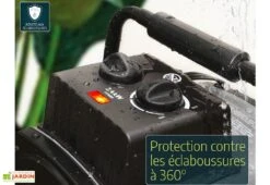 Chauffage Ventilateur D'appoint 2400W Avec Thermostat Digital -Outils De Jardinage chauffage electrique portable serre jardin 2400w 6