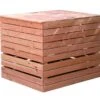 Composteur En Bois Douglas 1200 L – 125 X 110 X 105 Cm -Outils De Jardinage composteur bois douglas 1200l