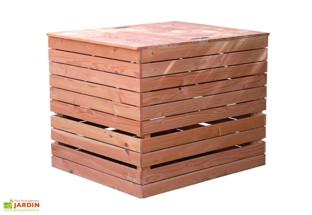Composteur En Bois Douglas 1200 L – 125 X 110 X 105 Cm 3 Composteur En Bois Douglas 1200 L – 125 X 110 X 105 Cm