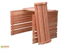 Composteur En Bois Douglas 1800 L – 145 X 125 X 105 Cm -Outils De Jardinage composteur bois douglas imputrescible 1800l