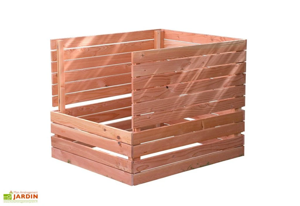 Composteur En Bois Douglas 1200 L – 125 X 110 X 105 Cm 5 Composteur En Bois Douglas 1200 L – 125 X 110 X 105 Cm – Image 3