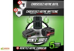 Coupe Bordures Sans Fil PowerShared 20V - Sans Batterie -Outils De Jardinage coupe bordures batterie powershared constructor 1