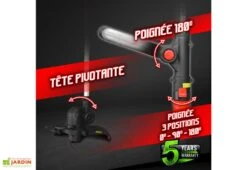 Coupe Bordures Sans Fil PowerShared 20V - Sans Batterie -Outils De Jardinage coupe bordures batterie powershared constructor 3