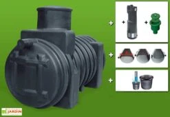 Cuve Recuperateur Eau Ready 1000 L -Outils De Jardinage cuve greenlife 1