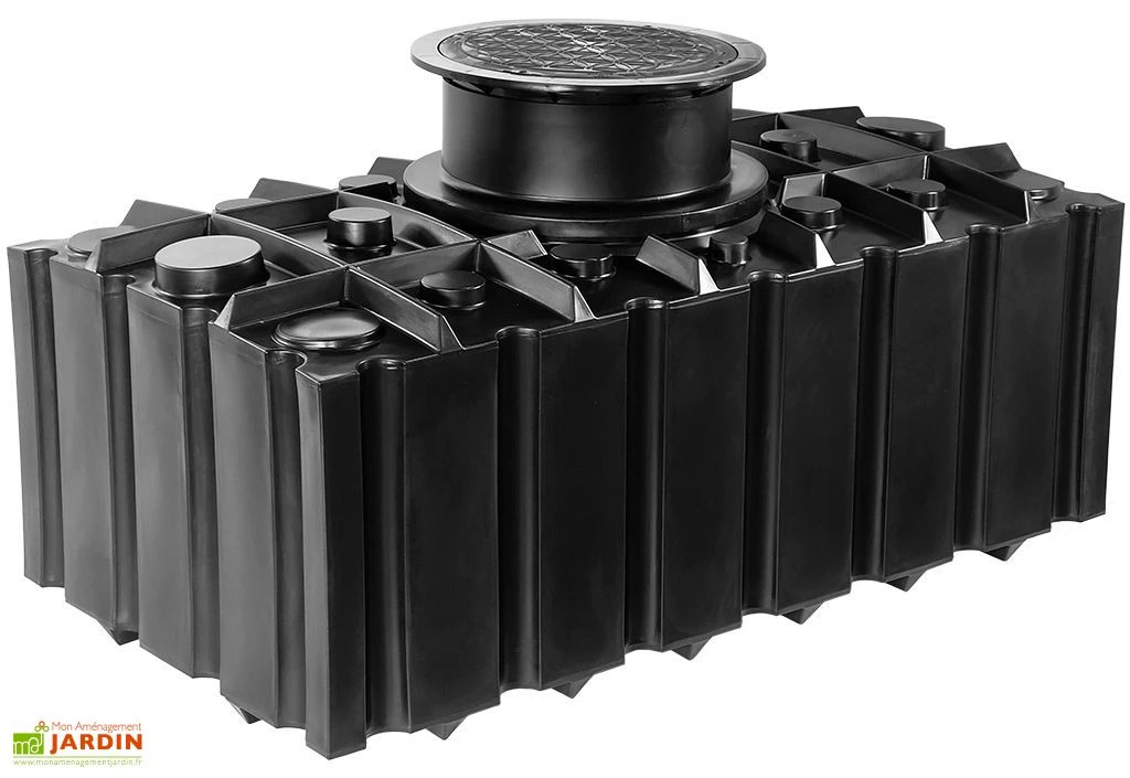 Cuve Récupérateur D'Eau Enterrée Plate GFT 2000 L 3 Cuve Récupérateur D'Eau Enterrée Plate GFT 2000 L