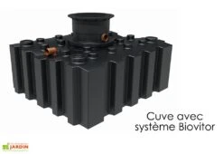 Cuve De Récupération D’eau De Pluie Enterrée – 3000 L Plate -Outils De Jardinage cuve recuperateur eau pluie enterree plat greenlife 3000l biovitor
