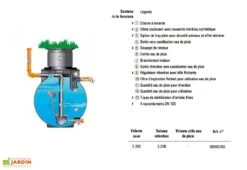 Cuve Rétention D'Eau De Pluie 2200 L -Outils De Jardinage cuve retention eau pluie