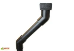 Serre De Jardin Adossée En Verre Lams 0,9 M² - Melissa Alu Naturel -Outils De Jardinage descente gouttiere lams serre