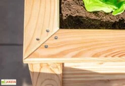 Jardinière En Bois De Mélèze Bac Potager 170 X 90 X 84 Cm -Outils De Jardinage details jardiniere bois potager 170x84cm