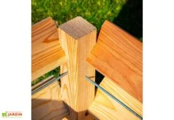 Tour De Culture Verticale En Bois De Mélèze 65 X 73 Cm -Outils De Jardinage details tour culture verticale bois