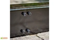 Halls Embase Pour Serre De Jardin En Acier Galvanisé Qube 610 Noir -Outils De Jardinage embase serre jardin acier galvanise qube 610 noir 1