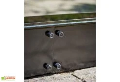 Halls Embase Pour Serre De Jardin En Acier Galvanisé Qube 66 Noir -Outils De Jardinage embase serre jardin acier galvanise qube 66 noir 1