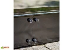 Halls Embase Pour Serre De Jardin En Acier Galvanisé Qube 68 Noir -Outils De Jardinage embase serre jardin acier galvanise qube 68 noir