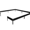 Halls Embase Pour Serre De Jardin En Acier Galvanisé Qube 88 Noir