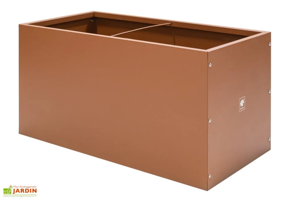 Jardinière Rectangulaire En Métal Thermolaqué Couleur Rouille 7 Jardinière Rectangulaire En Métal Thermolaqué Couleur Rouille – Image 5