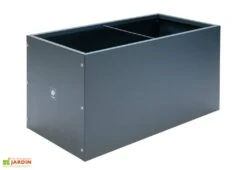 Jardinière Rectangulaire En Métal Thermolaqué Gris Anthracite -Outils De Jardinage ensemble jardiniere2 hg
