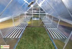 Étagère En Aluminium à Charge Lourde < 40 Kg Pour Serre Palram -Outils De Jardinage etagere aluminium charge lourde 40kg palram heavy duty shelf kit 1