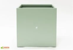 Jardinière Cube En Métal Thermolaqué - 70 X 70 X 70 Cm 12 Jardinière Cube En Métal Thermolaqué - 70 X 70 X 70 Cm -Outils De Jardinage face jardiniere vert hg 1