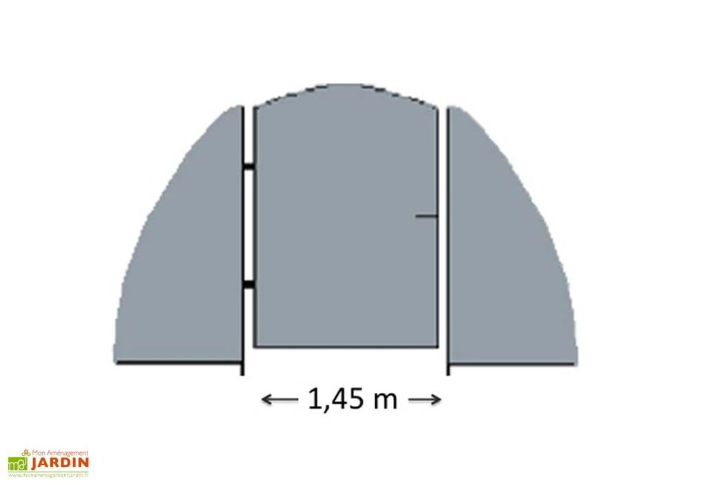 Porte Pour Serre De Jardin Tunnel Richel 4,5 M 4 Porte Pour Serre De Jardin Tunnel Richel 4,5 M – Image 2