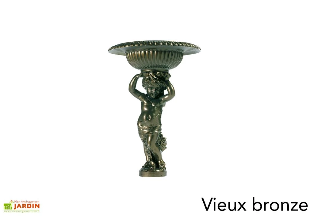 Fontaine De Jardin En Fonte Avec Circuit Fermé - Angelot 4 Fontaine De Jardin En Fonte Avec Circuit Fermé - Angelot – Image 2