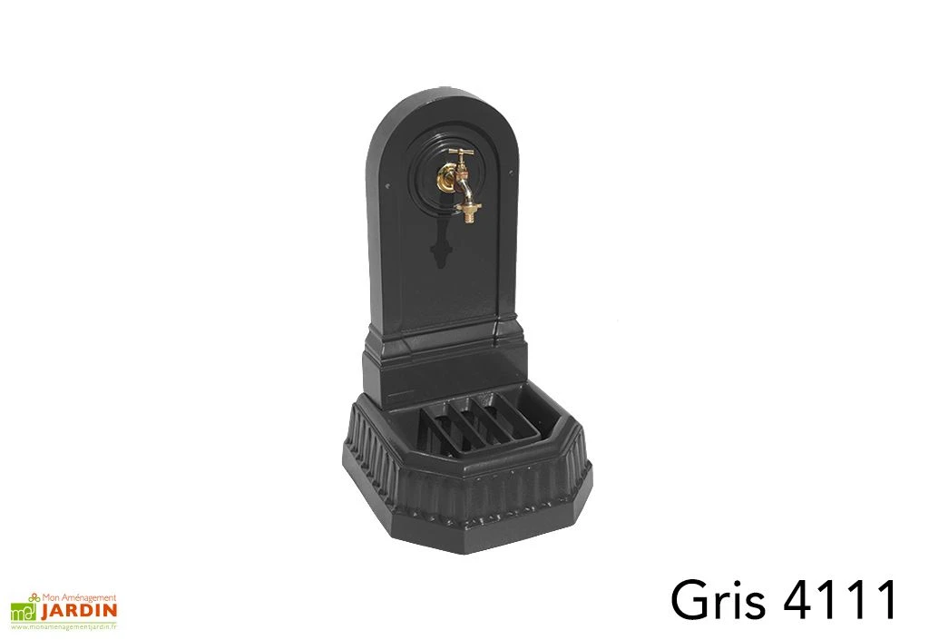 Fontaine De Jardin Murale En Fonte Citadine + Robinet 8 Fontaine De Jardin Murale En Fonte Citadine + Robinet – Image 6