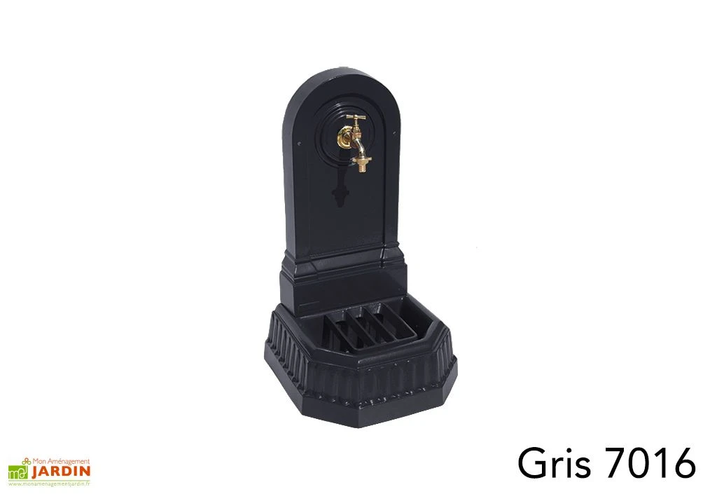 Fontaine De Jardin Murale En Fonte Citadine + Robinet 7 Fontaine De Jardin Murale En Fonte Citadine + Robinet – Image 5