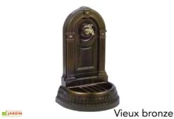 Fontaine De Jardin Murale En Fonte Empire Avec Robinet -Outils De Jardinage fontaine jardin fonte dommartin empire vieux bronze