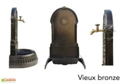 Fontaine De Jardin Murale En Fonte Floraison + Robinet Colvert 9 Fontaine De Jardin Murale En Fonte Floraison + Robinet Colvert -Outils De Jardinage fontaine jardin fonte dommartin floraison vieux bronze