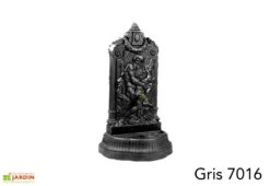 Fontaine De Jardin Murale En Fonte Neptune + Robinet Colvert -Outils De Jardinage fontaine jardin fonte dommartin neptune gris 7016