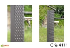 Fontaine De Jardin En Fonte Borne Pixel Avec Vasque -Outils De Jardinage fontaine jardin fonte dommartin pixel vasque gris 4111