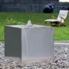 Fontaine De Jardin En Inox Cube 50 -Outils De Jardinage fontaine jardin inox cube 50