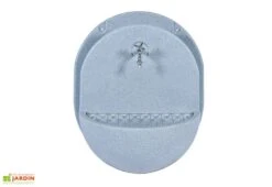 Roto Fontaine Murale En Polyéthylène Avec Robinet Mars – 70 X 52 X 90 Cm -Outils De Jardinage fontaine murale polyethylene mars gris