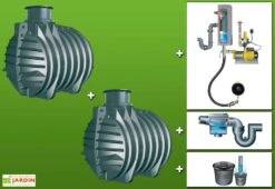 Cuve Recuperateur Eau Clever M 9000 L 13 Cuve Recuperateur Eau Clever M 9000 L -Outils De Jardinage g0002066 01