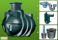 Kit Cuve Recuperateur Eau Enterree 2000 L -Outils De Jardinage g0002244
