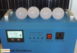 Station D’énergie Solaire SHS1265 Onduleur Hybride + Panneau 150 W 8 Station D’énergie Solaire SHS1265 Onduleur Hybride + Panneau 150 W -Outils De Jardinage generateur solaire ampoule led