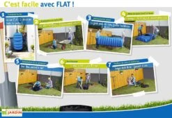 Garantia Cuve Enterrée Plate Kit Récupérateur D'Eau Flat Confort 5000 L -Outils De Jardinage installation kit recuperateur eau enterre cuve plate 2