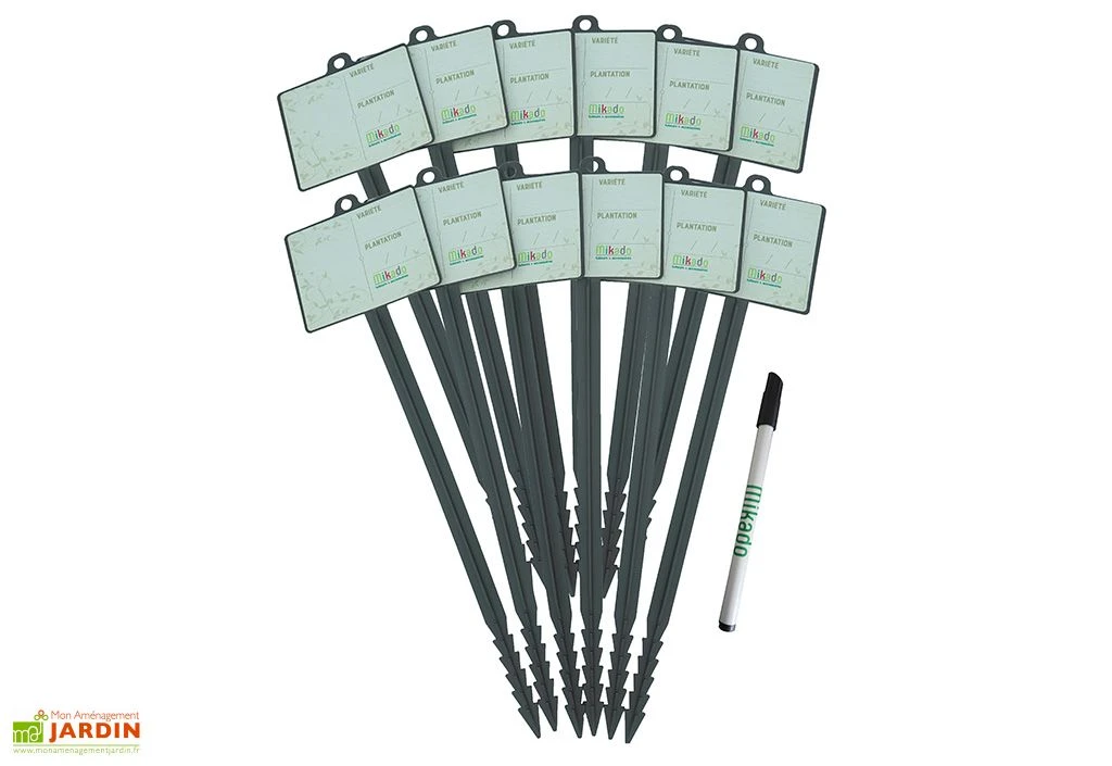 Mikado Jalons Pour Semis Vierges Avec étiquettes Et Feutre Effaçable – 45 Cm 3 Mikado Jalons Pour Semis Vierges Avec étiquettes Et Feutre Effaçable – 45 Cm