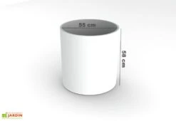 Jardinière Ronde En Béton Fibré 55 X 58 Cm– Sill -Outils De Jardinage jardinie re be ton fibre 04