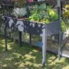 Potager Sur Pieds En Acier Galvanisé – Cipollina -Outils De Jardinage jardinie re haute acier galvanise cipollina
