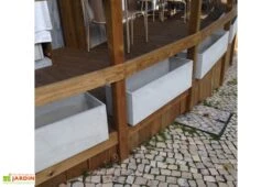 Jardinière En Béton Fibré Balko 100 - 100 X 25 X 25 Cm -Outils De Jardinage jardiniere balko blive 2